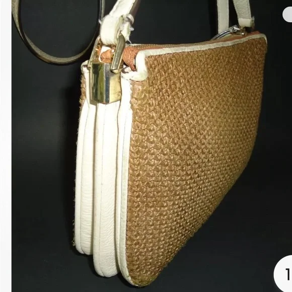 NWOT KATE SPADE New York Jackson Straw Triple Gusset Crossbody - Picture 3 of 16